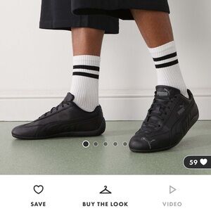 Puma speedcat leather Black Athletic Sneakers